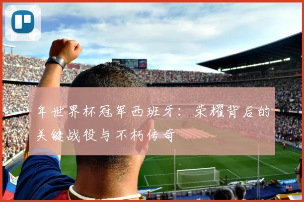 年世界杯冠军西班牙：荣耀背后的关键战役与不朽传奇
